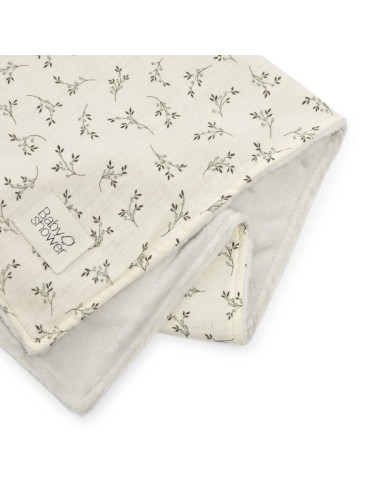 Manta polar olive bloom