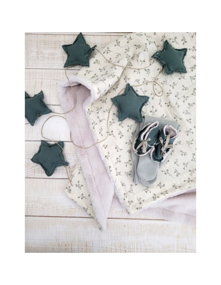 Manta polar olive bloom