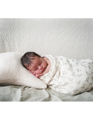 Manta polar olive bloom