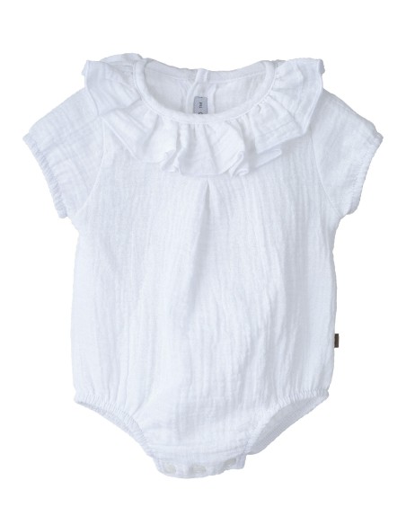 Pelele alboran blanco manga corta