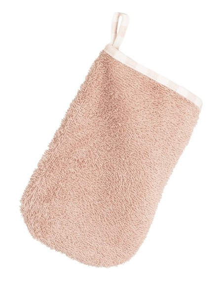 Capa de baño + manopla rosa