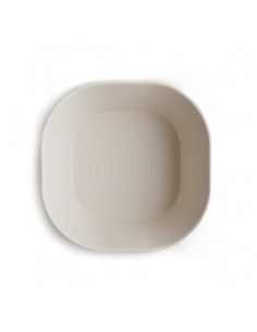 Pack 2 bols cuadrados solid ivory 2