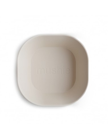 Pack 2 bols cuadrados solid ivory