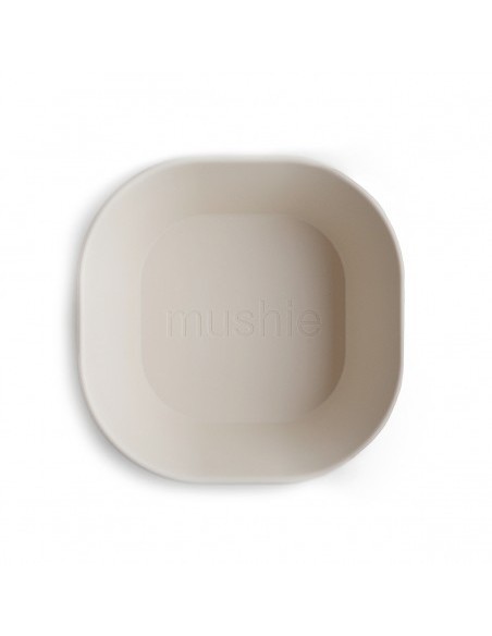 Pack 2 bols cuadrados solid ivory