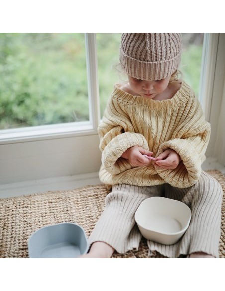 Pack 2 bols cuadrados solid ivory