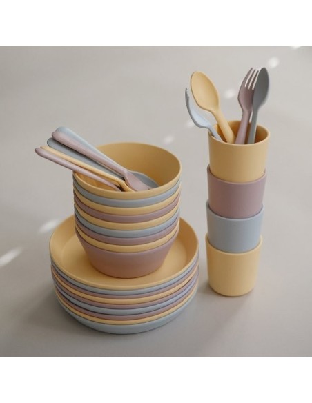 Pack tenedor y cuchara solid ivory