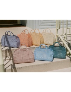 Bolso plástico retro vintage blus aptricot 2