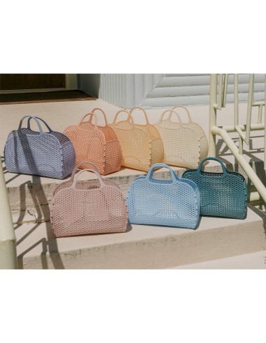 Bolso plástico retro vintage blus aptricot