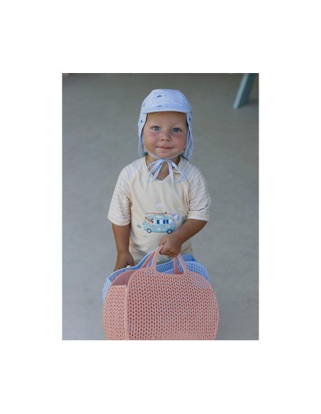 Bolso plástico retro vintage blus aptricot