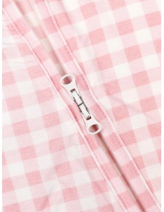 Pijama con cremallera pink vichy 2