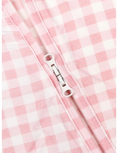 Pijama con cremallera pink vichy