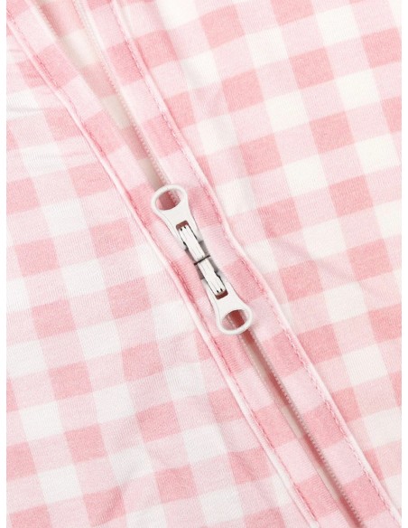 Pijama con cremallera pink vichy