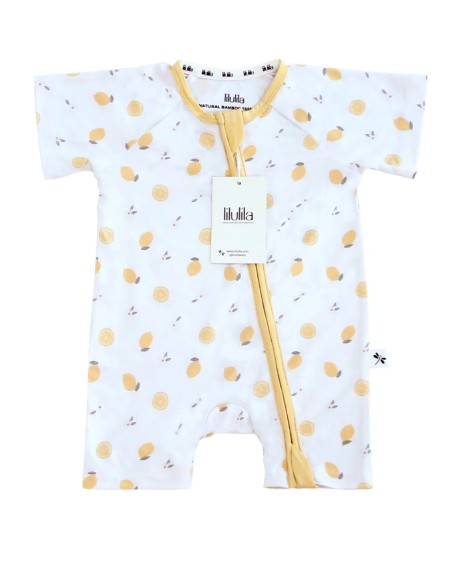 Pijama con cremallera manga corta  lemons