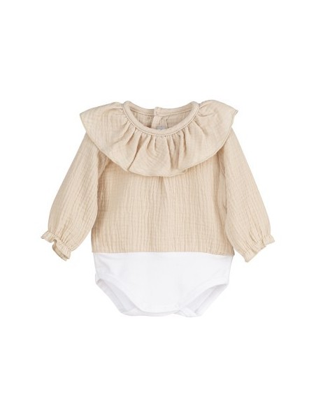 Body camisa Kore crema