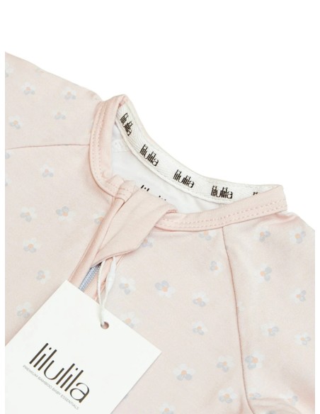 Pijama de bambú con cremallera Coral Flower