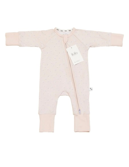 Pijama de bambú con cremallera Coral Flower