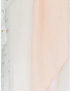 Muselina de Bambú Coral Flowers 2