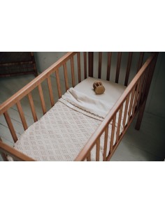 Sábana encimera de cuna Breeze warm white 2
