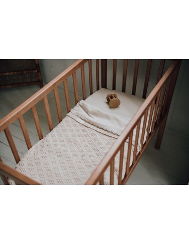 Sábana encimera de cuna Breeze warm white