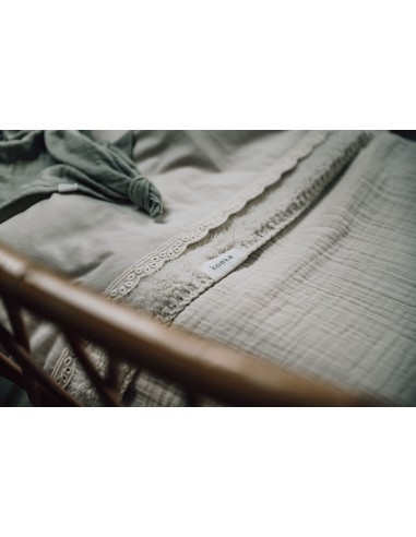 Sábana encimera de cuna Breeze warm white