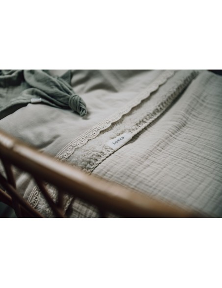 Sábana encimera de cuna Breeze warm white