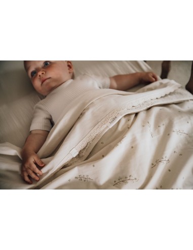 Sábana encimera de cuna Breeze warm white