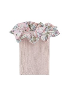 Calcetines suela antideslizante bamboo liberty soft pink 6-12 meses 2