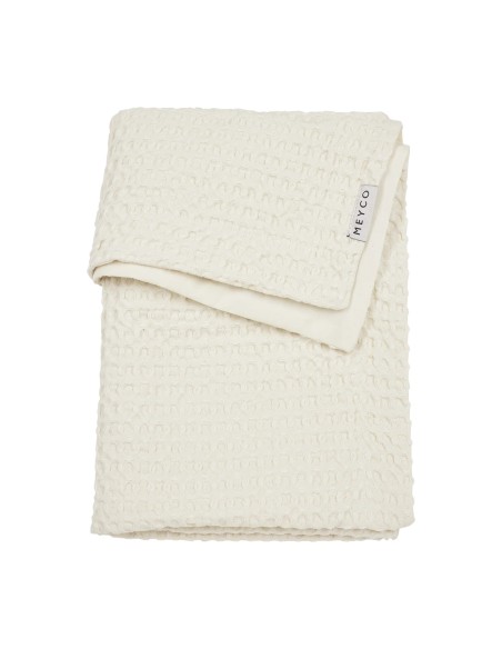 Manta minicuna gofrada nature 75x100 cm