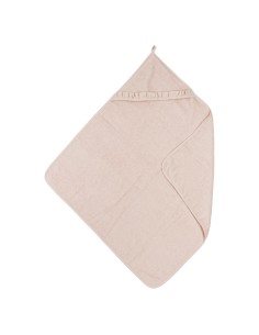 Capa de baño con volante terry soft pink 80x80