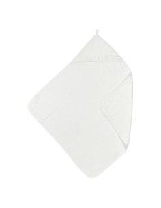 Capa de baño con volante terry offwhite 80x80