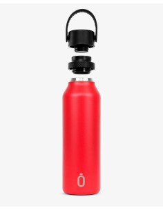 Botella térmica 600ml plain red 2