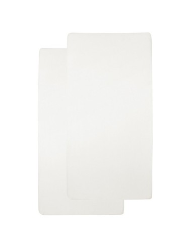 Sabana bajera ajustable cuna off white 60x120 cm. Pack 2