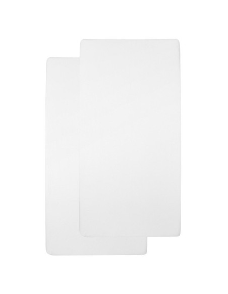 Sabana bajera ajustable cuna white 60x120 cm. Pack 2