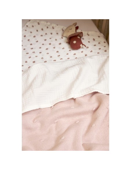 Sabana muselina minicuna/moises off white 75x100 cm