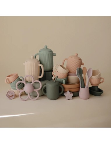 Juego de te solid blush