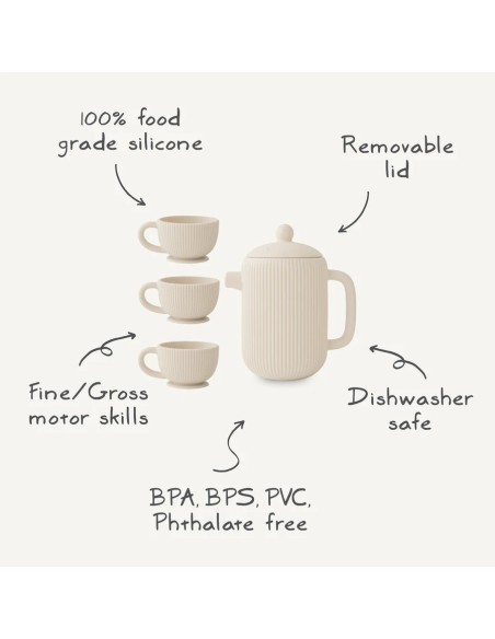 Juego de te solid blush