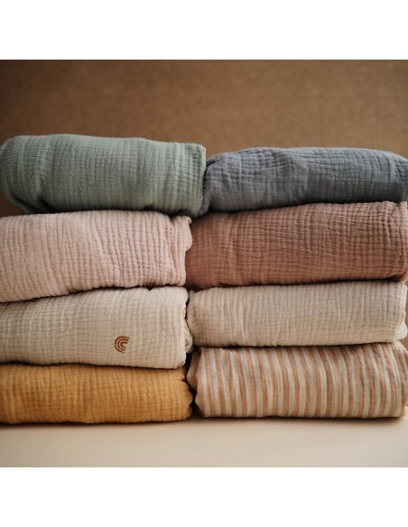 Sabana bajera de cuna ajustable solid fog