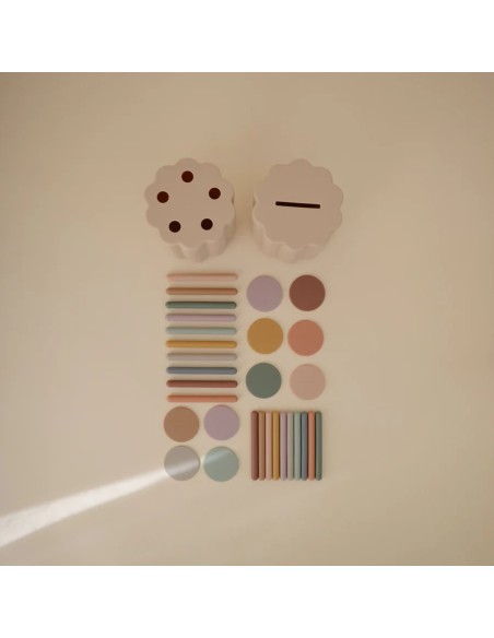 Cubo didactico tubos/monedas solid