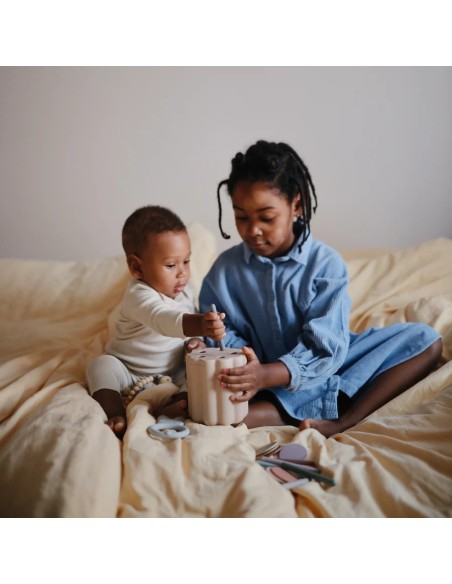 Cubo didactico tubos/monedas solid