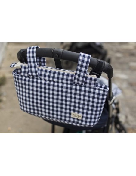 Bolso mini vichy navy