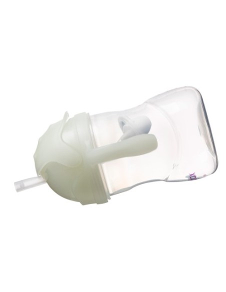 Taza con pajita flexible con pesa - Brilla en Oscuridad