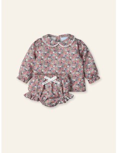 Blusita + Culotte puntilla liberty pompom moon