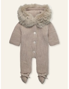 Buzo punto forrado con capucha artificial Dots-Nut