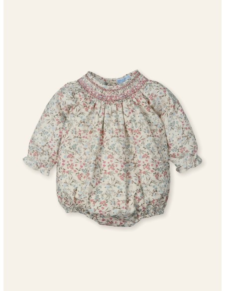 Pelele Smock algodon estampado Niza Arce