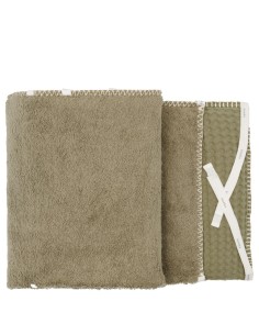 Protector de cuna wafel Amsterdam moss 2