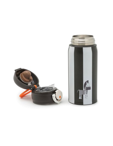 Botella de acero termica zebra