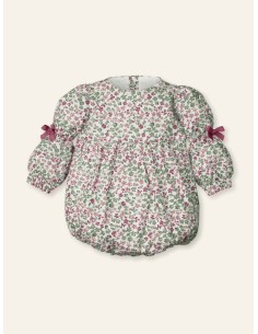 Pelele niña florecitas fleur arandano