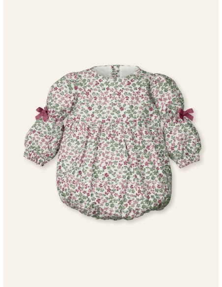 Pelele niña florecitas fleur arandano