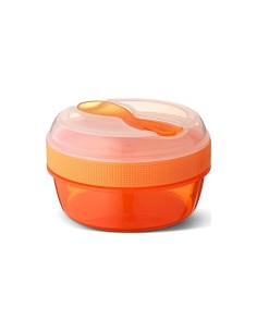 Caja almuerzo con tapa refrigerante N'ice Cup naranja
