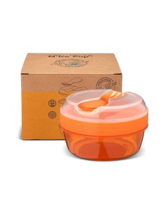 Caja almuerzo con tapa refrigerante N'ice Cup naranja 2